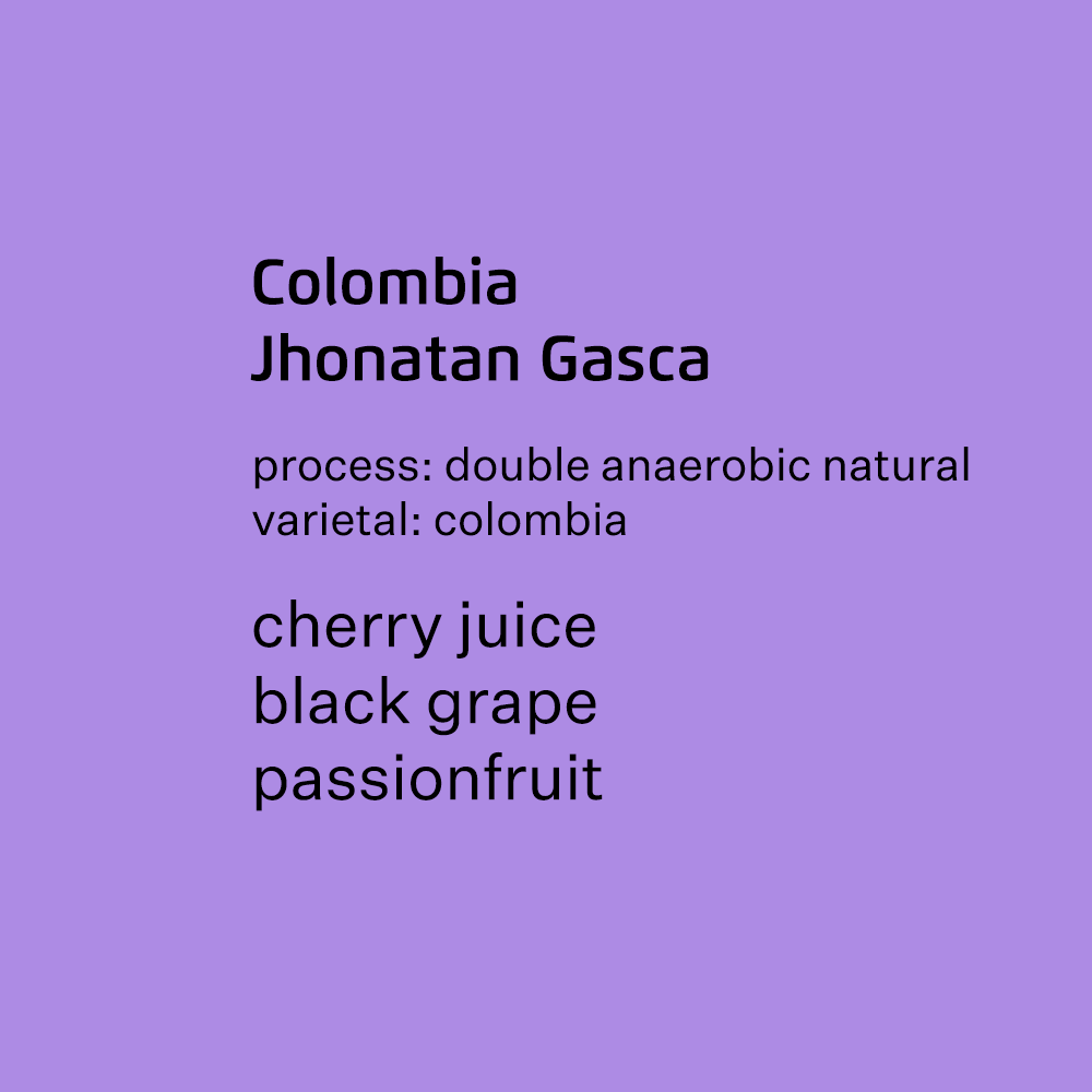 Colombia Jhonatan Gasca, Colombia - Double anaerobic natural