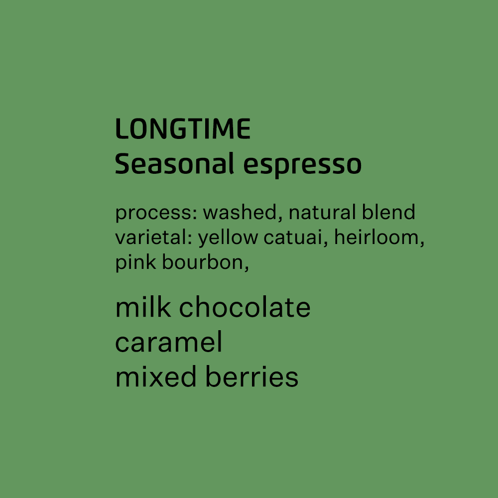 Longtime seasonal espresso blend