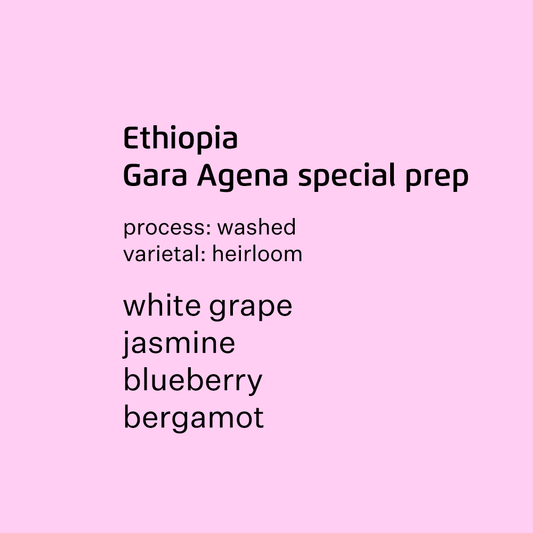 Ethiopia Gara Agena, heirloom - washed