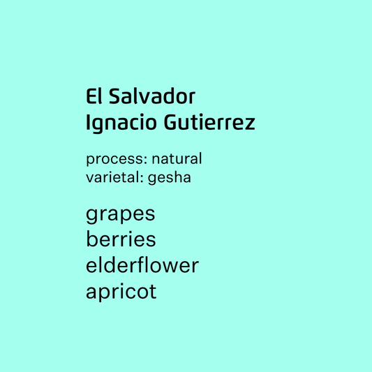 El Salvador Ignacio Gutiereez Gesha - Natural
