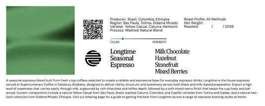 Longtime seasonal espresso blend