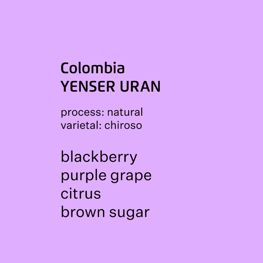 Colombia Yenser Uran, Chiroso - natural