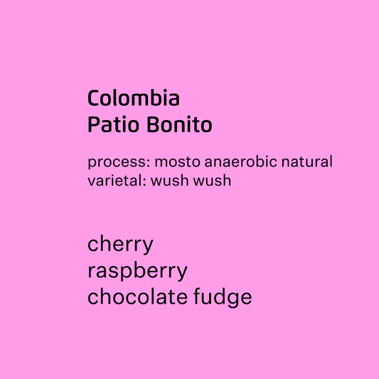 Colombia Patio Bonito, Wush Wush, Mosto anaerobic natural